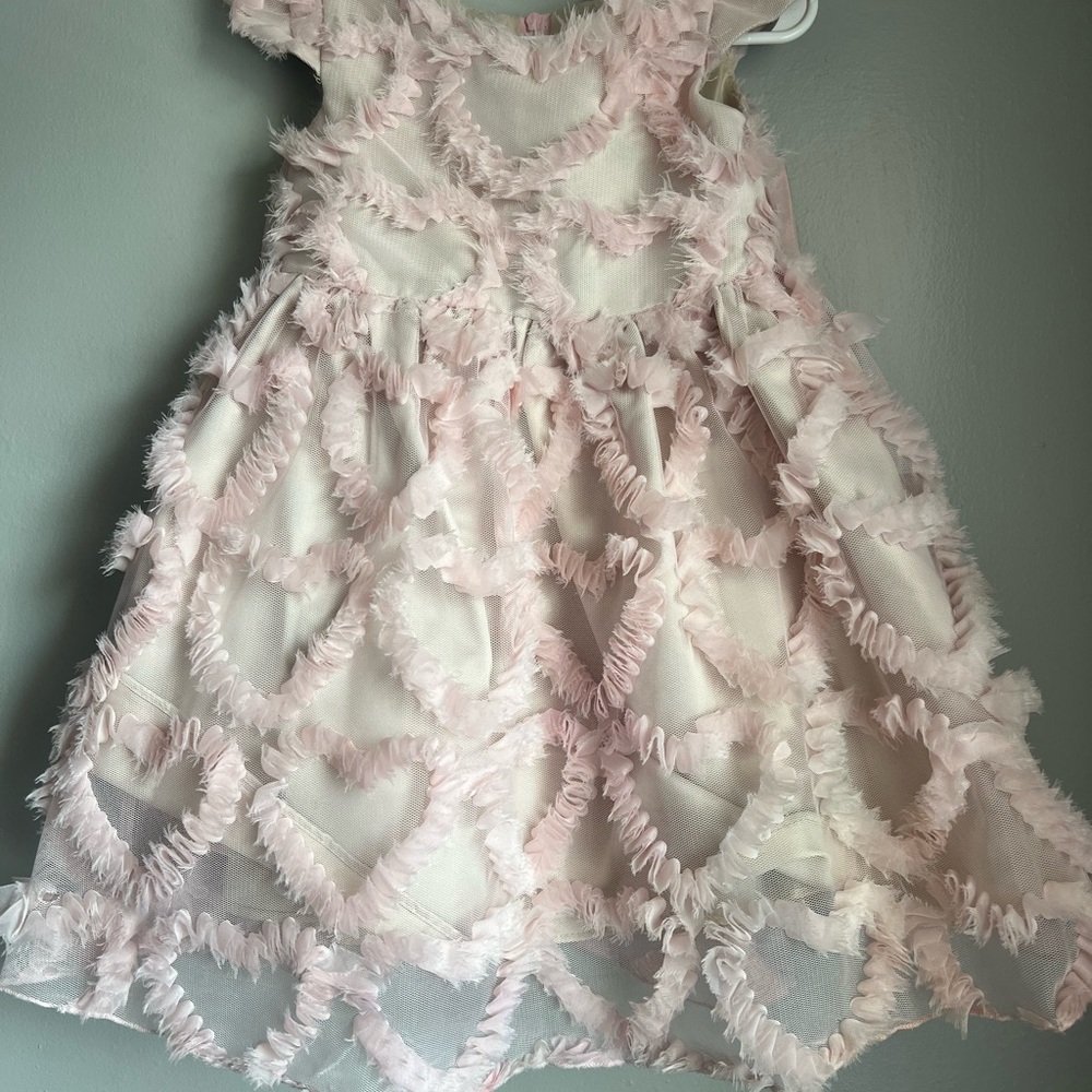 Pink Heart Patterned Dress
